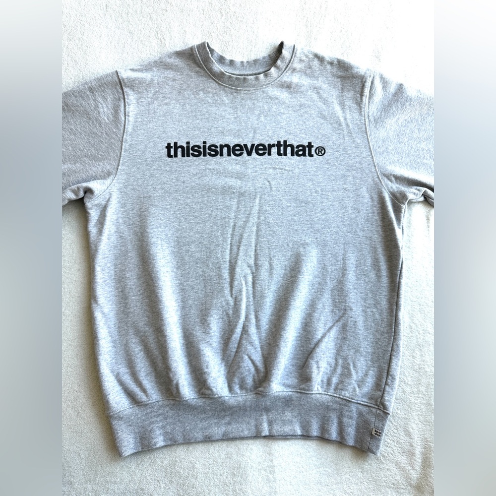 Thisisneverthat T-Logo Crewneck heather grey Large sweatshirt - Picture 3 of 9